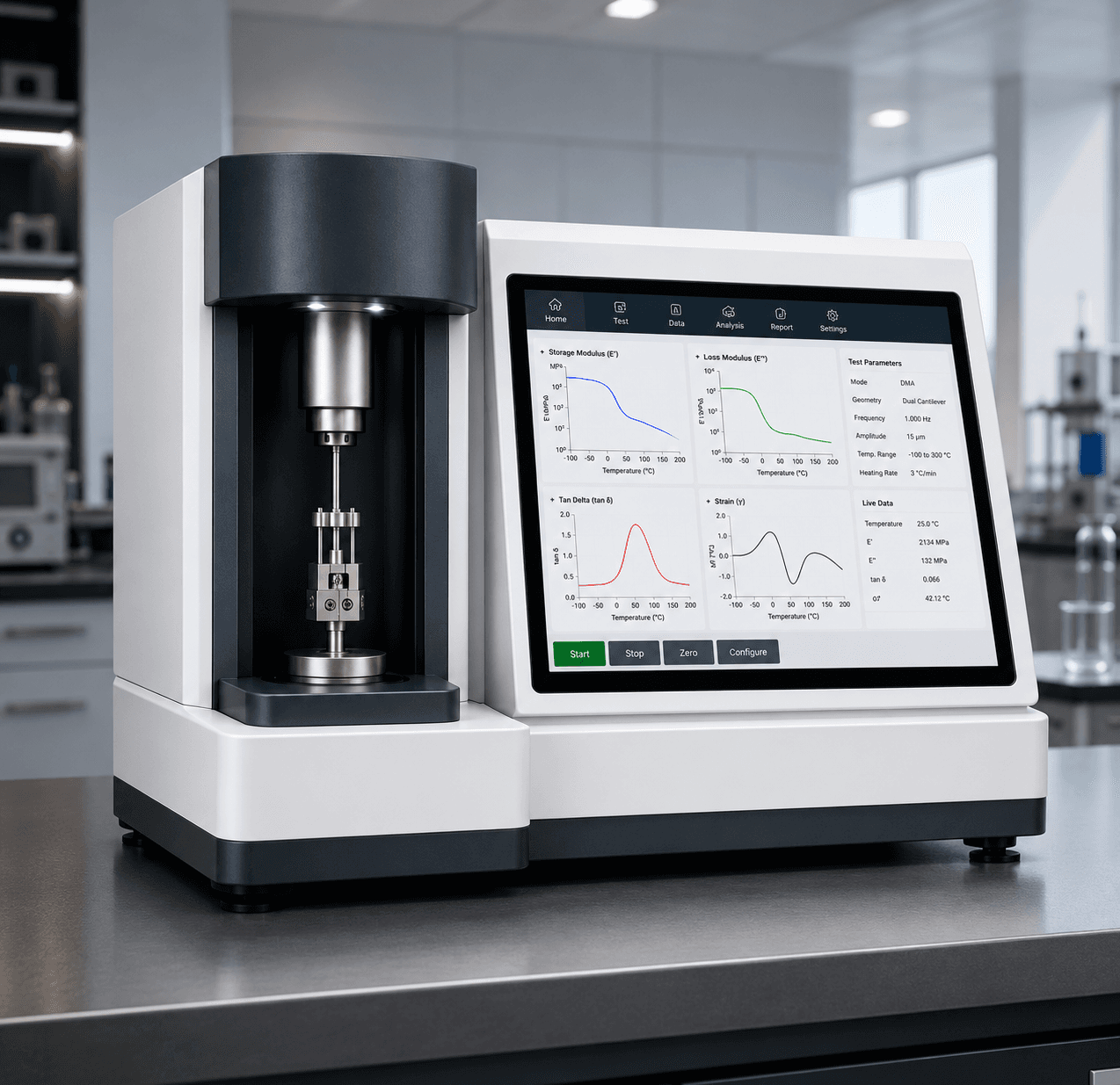 AL-DMA-SDTA (Dynamic Mechanical Analyzer with Simultaneous Differential Thermal Analysis )